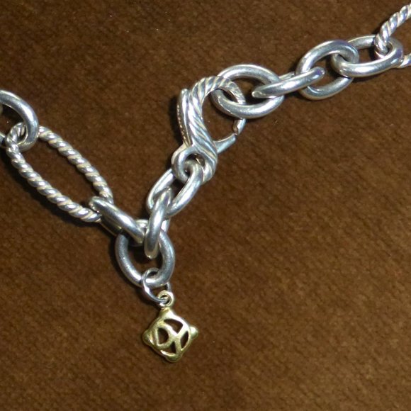 DAVID YURMAN Y2k 32” extra large twisted oval and oval link SS FIGARO necklace. - Picture 2 of 4